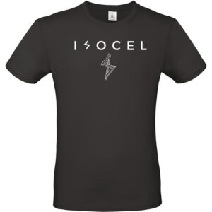 T-shirt noir homme avec logo Isocel