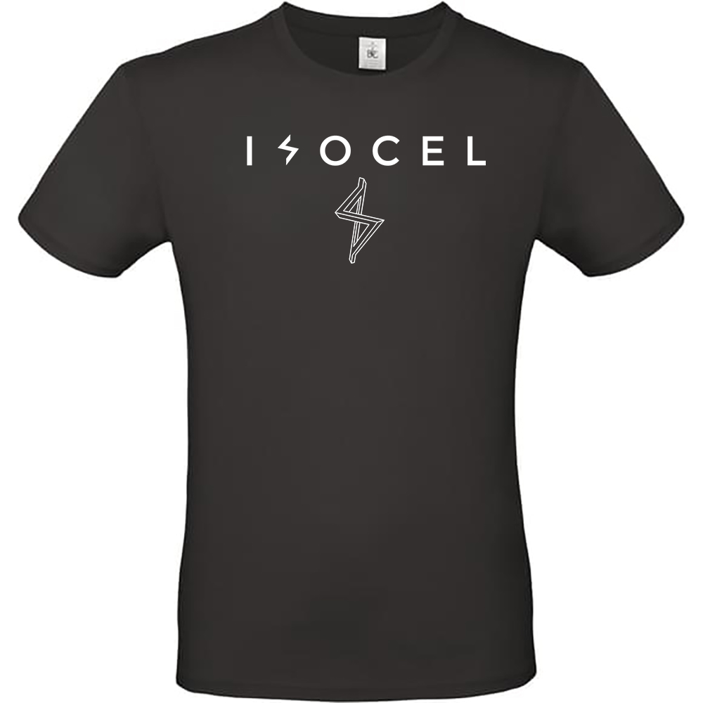 T-shirt noir homme avec logo Isocel